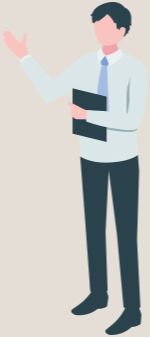 考える男性のイラスト