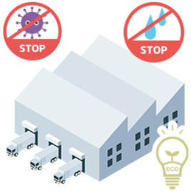 遮熱効果のイラスト